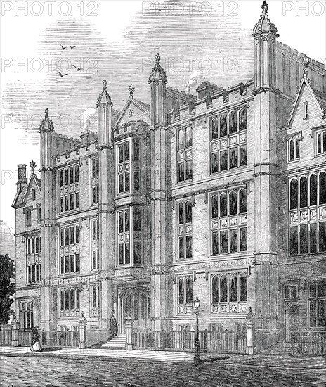 University Hall, Gordon-Square, 1850. Creator: Unknown.
