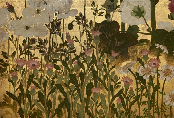 Screen with spring and summer flowers, 1st half of the 18th century. Creator: Watanabe Shiko.