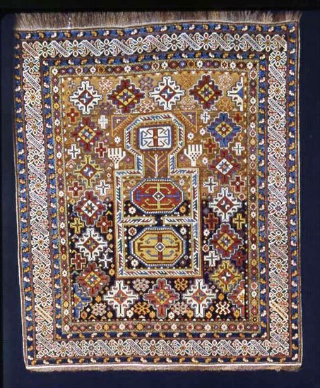 Prayer Rug, Caucasus, second half of 19th century. Creator: Unknown.