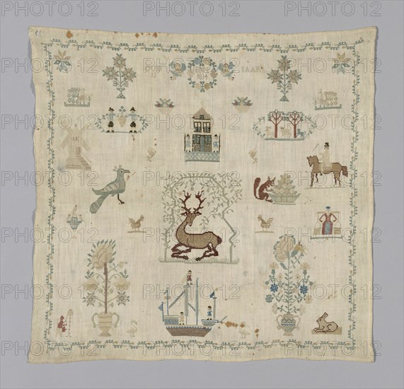 Sampler, Denmark, 1814. Creator: Unknown.