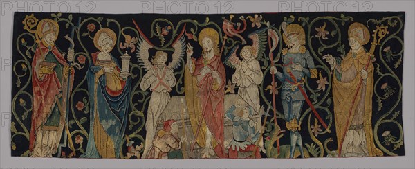 Altar Frontal depicting The Resurrection with Four Saints, Germany, late-15th century. Creator: Unknown.
