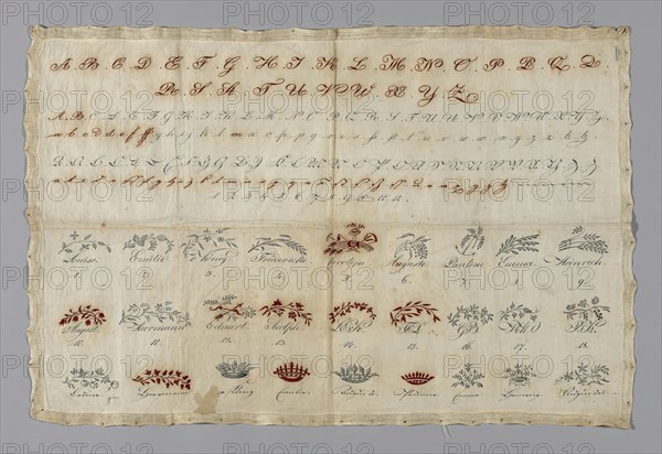 Sampler, Germany, 19th century. Creator: Unknown.