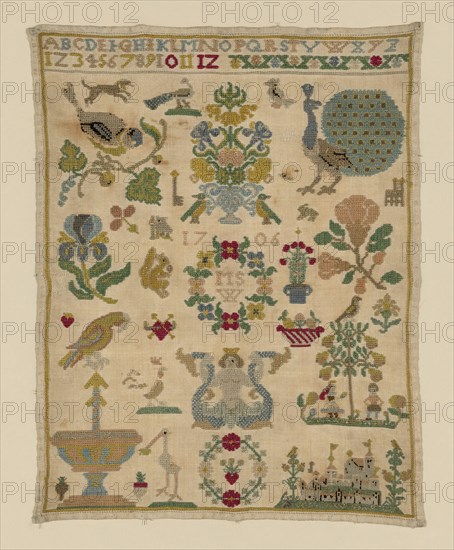 Sampler (copy), Germany, 19th century (copy). Creator: Unknown.