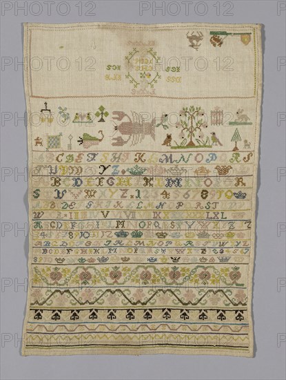 Sampler, Germany, 1806. Creator: Unknown.