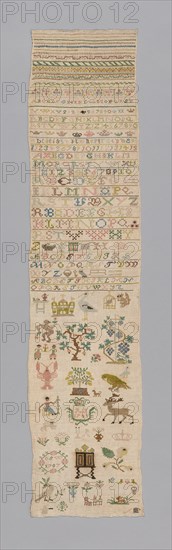 Sampler, Germany, 1787. Creator: Unknown.