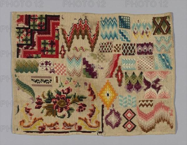 Sampler, Germany, 19th century. Creator: Unknown.