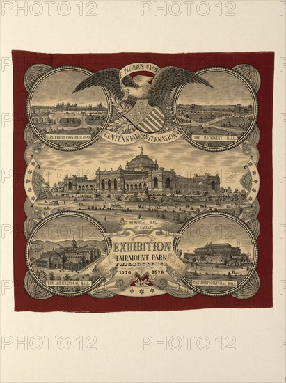 Handkerchief, Düsseldorf, c. 1876. Creator: Cramer, A & C.