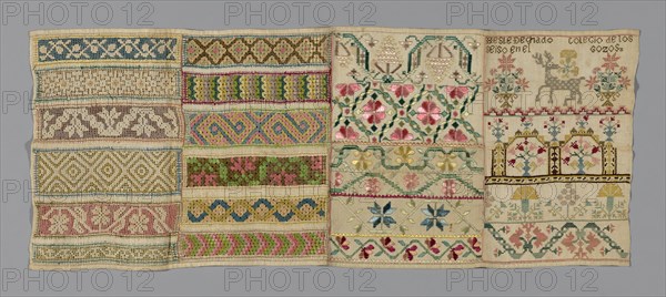 Sampler, México, 1825/75. Creator: Unknown.