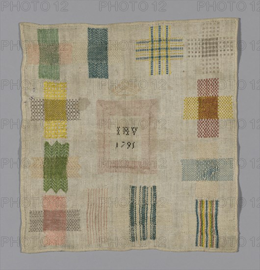 Sampler, Netherlands, 1791. Creator: Unknown.