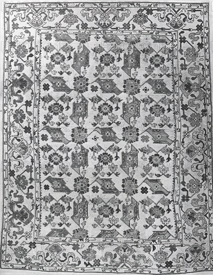 Imitation Bird Carpet, Romania, 1901/25. Creator: Unknown.