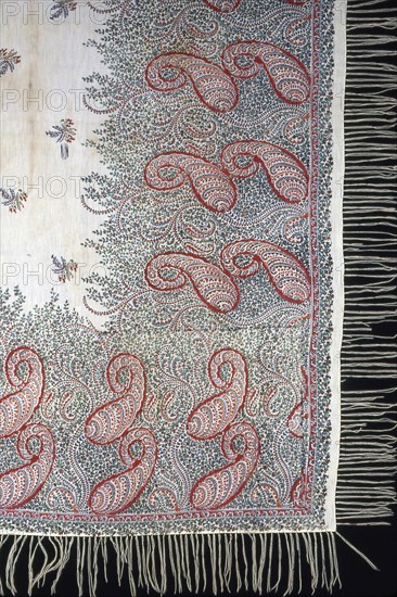 Square Shawl, Paisley, 1860/70. Creator: Unknown.