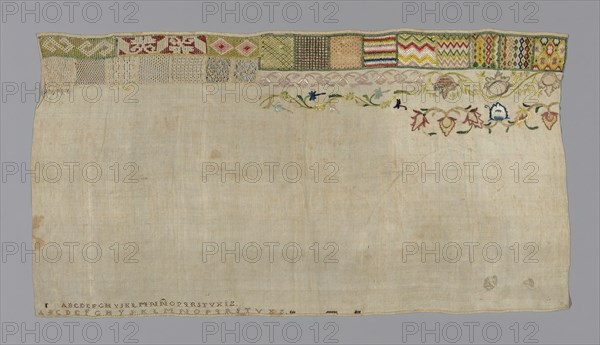 Sampler, Spain, 19th century. Creator: Unknown.