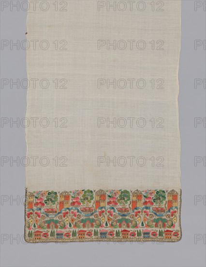 Towel/Napkin, Turkey, 1850/1900. Creator: Unknown.