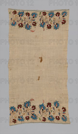 Towel/Napkin, Turkey, 17th century. Creator: Unknown.