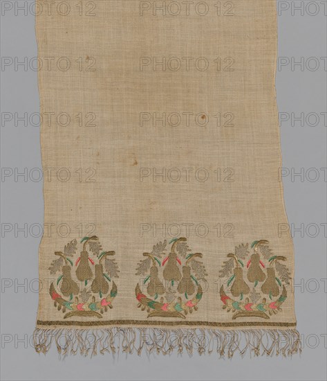 Towel/Napkin, Turkey, 1850/1900. Creator: Unknown.