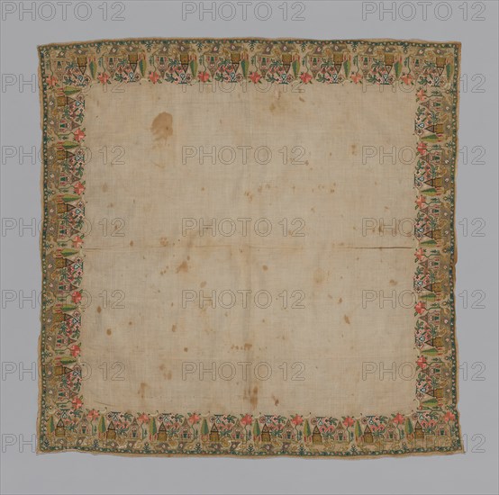 Cover or Handkerchief, Turkey, 19th century. Creator: Unknown.