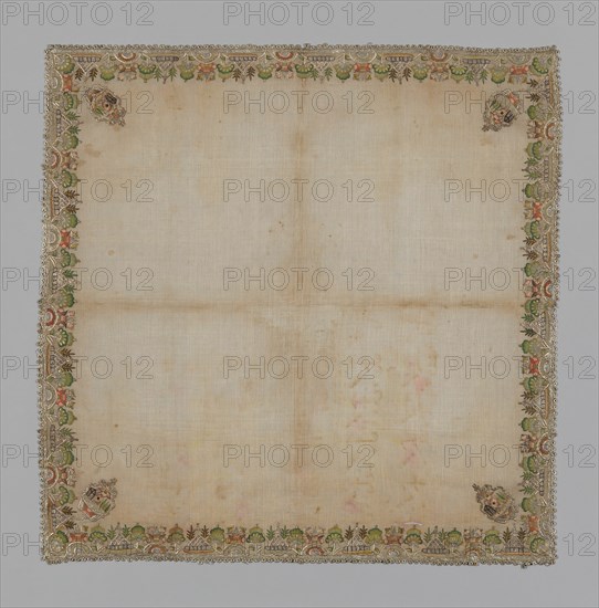 Cover or Handkerchief, Turkey, 19th century. Creator: Unknown.