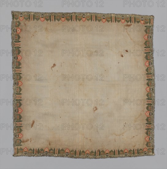Cover or Handkerchief, Turkey, 18th century. Creator: Unknown.