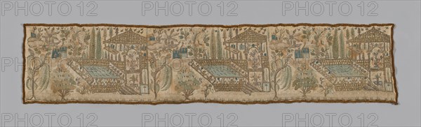 Fragment (Border from wide Towel), Turkey, 1775/1900. Creator: Unknown.