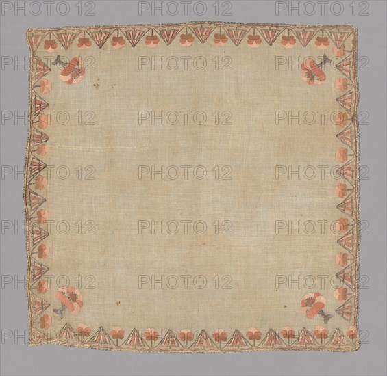 Cover or Handkerchief, Turkey, 1800/1850. Creator: Unknown.