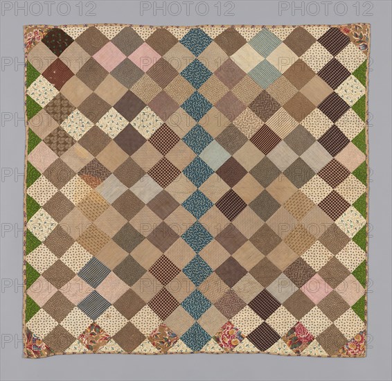 Bedcover (Crib Quilt), United States, 1875/1900. Creator: Unknown.