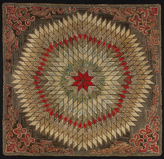 Rug, United States, 19th century. Creator: Unknown.