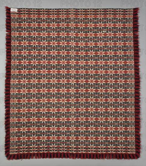 Coverlet, Pennsylvania, 1820-40. Creator: Unknown.