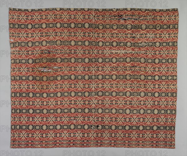 Coverlet, Pennsylvania, 1820/40. Creator: Unknown.