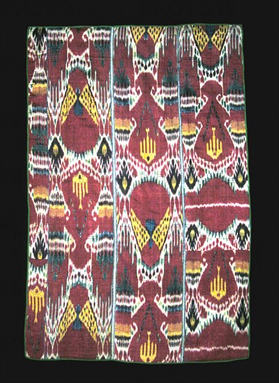 Wall Hanging Composed of Three Panels, Uzbekistan, 1825/75. Creator: Unknown.