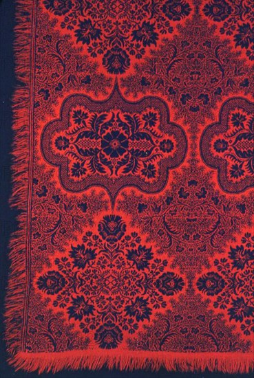 Coverlet, Pennsylvania, 1849. Creator: Unknown.