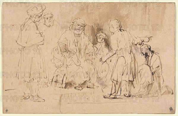 Jacob Shown Joseph’s Blood-Stained Coat, c. 1660. Creator: Aert de Gelder.