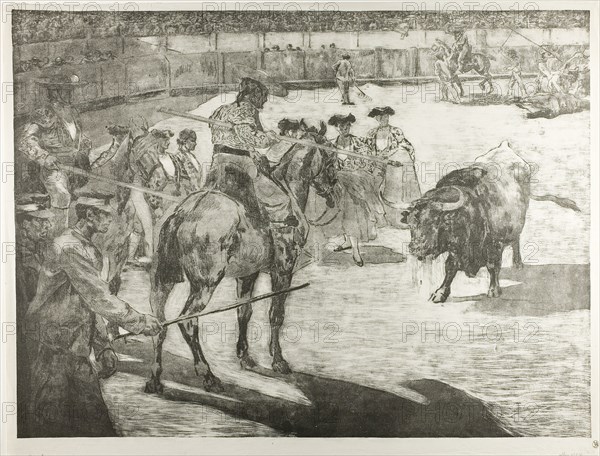 Bull-Fight, 1897. Creator: Alexandre Lunois.