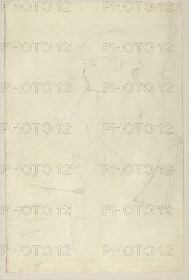 Portrait of Vallin, 1918. Creator: Amadeo Modigliani.