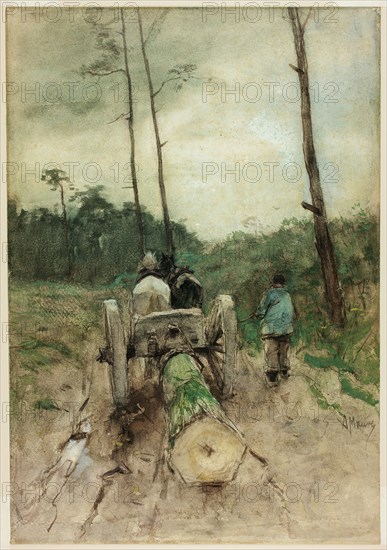 The Forester's Cart, n.d. Creator: Anton Mauve.