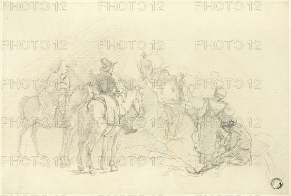 Resting Travelers, n.d. Creator: Augustus Wall Callcott.