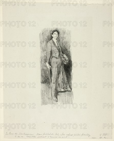 Count Robert de Montesquiou, 1894. Creator: Beatrix Godwin Whistler.