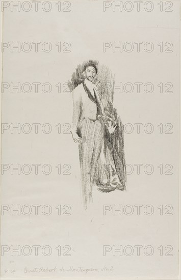 Count Robert de Montesquiou, 1894. Creator: Beatrix Godwin Whistler.