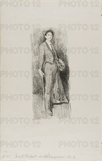 Count Robert de Montesquiou, 1894. Creator: Beatrix Godwin Whistler.