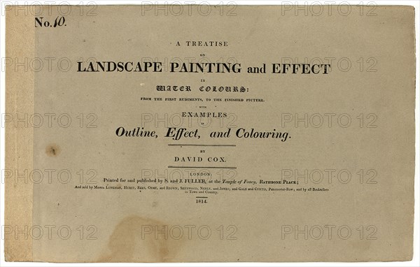 A Treatise on Landscape Painting and Effect in Water Colours: From the First Rudiments..., No. 10, 1 Creator: David Cox the elder.