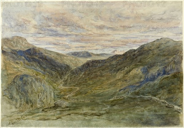 View in Wales, n.d. Creator: David Cox the elder.