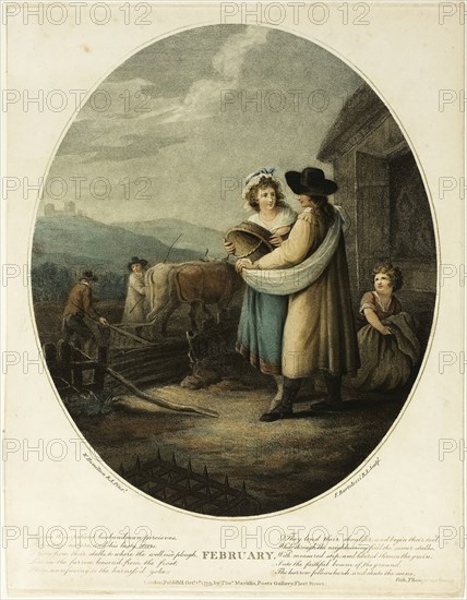 February, October 1, 1793. Creator: Francesco Bartolozzi.