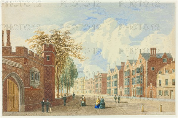 High Street, Eton, c. 1845. Creator: George Pyne.