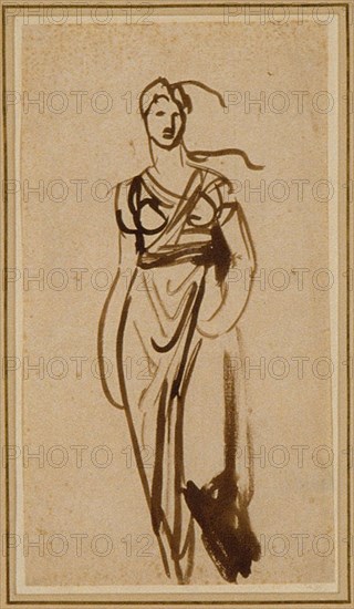 Figure of a Woman, c. 1776. Creator: George Romney.