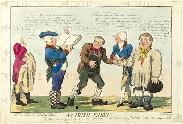 An Irish Union!, published January 30, 1799. Creator: Isaac Cruikshank.