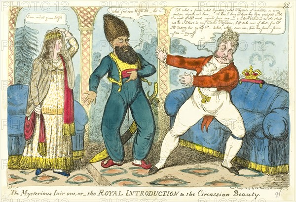 The Mysterious Fair One, published May, 1819. Creator: Isaac Robert Cruikshank.