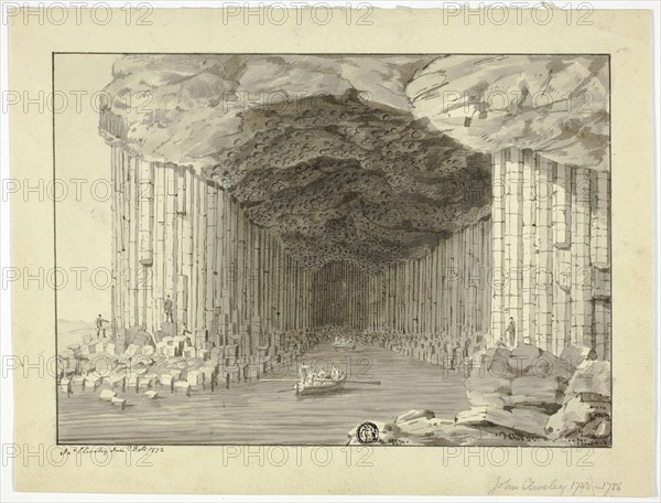 Fingal's Cave, 1772. Creator: John Cleveley the Younger.