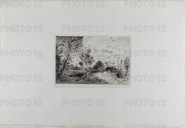 An Old Bridge at Salisbury, c. 1826. Creator: John Constable.