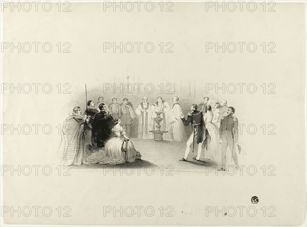 Christening of Edward VII, n.d. Creator: John Hayter.