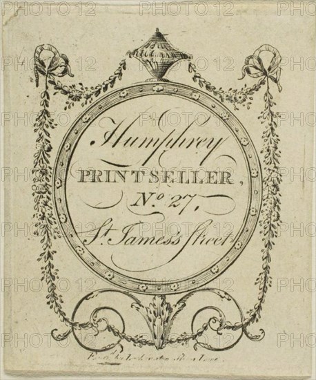 Humphrey, Printseller, No. 27 St. James's Street, n.d. Creator: John Lockington.