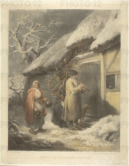 Cottage Family, c. 1791. Creator: John Raphael Smith.